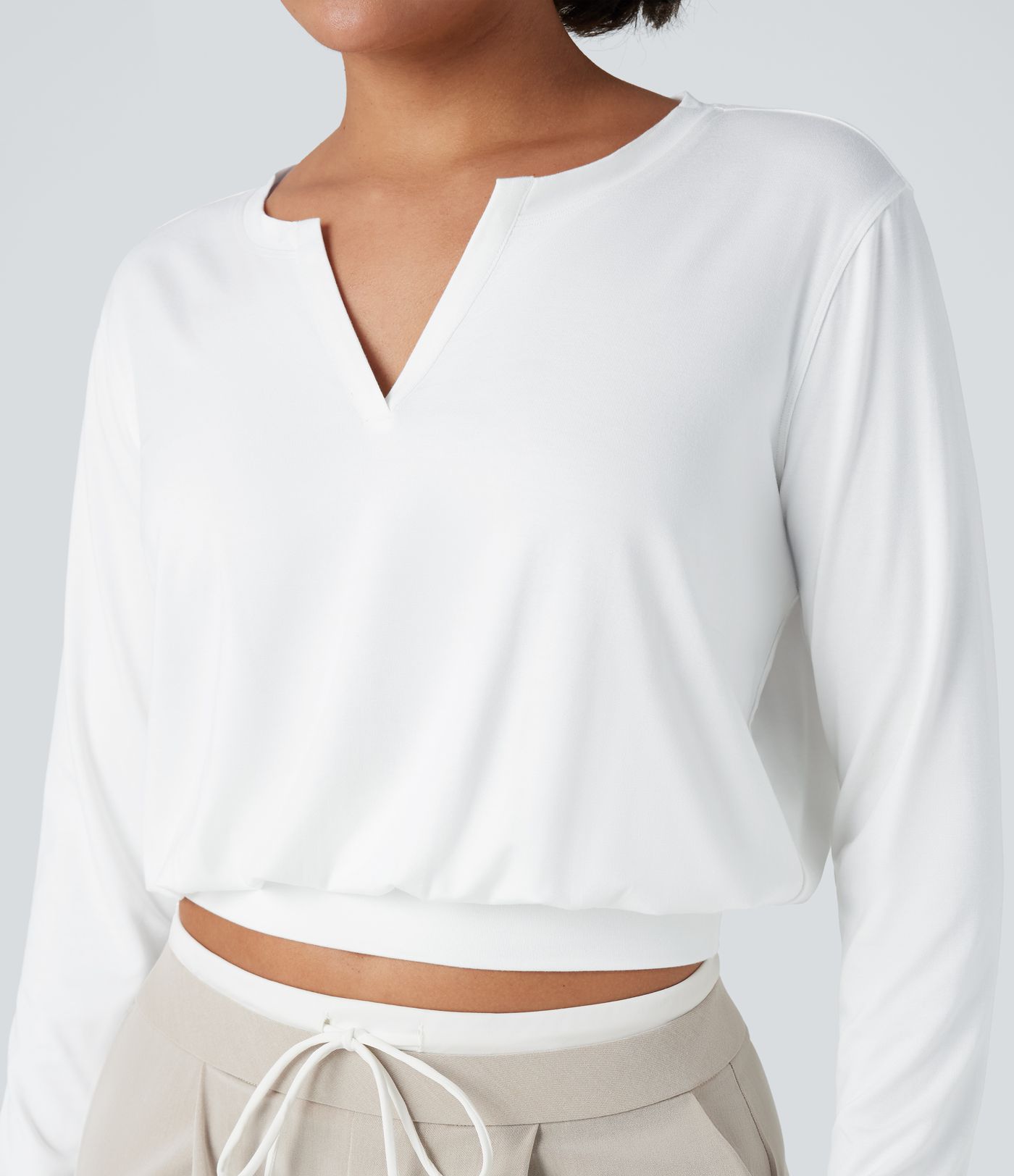 Henley Long Sleeve Casual T-Shirt