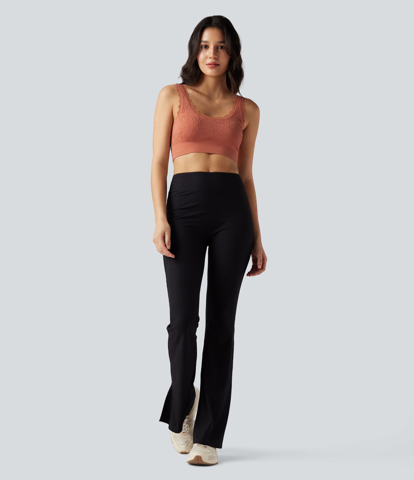 OneForm Seamless Flow Low Support U Neck Lace Yoga Sports Bra