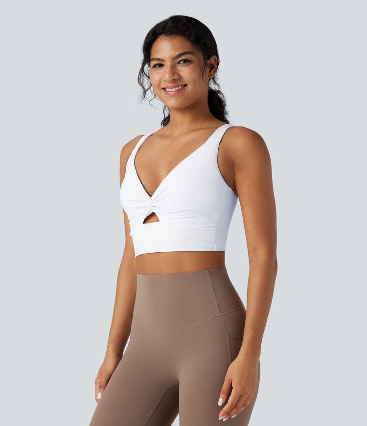 Halara UltraSculpt™ Light Support Molded Cups Push-Up Yoga Sports Bra