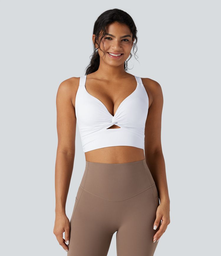 Halara UltraSculpt™ Light Support Molded Cups Push-Up Yoga Sports Bra