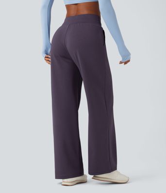 High Waisted Yoga Baggy Pants with Pockets