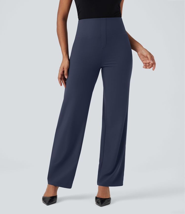 Halara UltraSculpt™ High Waisted Tummy Control Straight Leg Work Pants with Pockets
