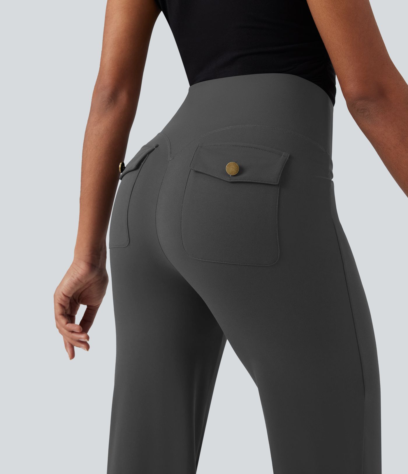 Halara UltraSculpt™ High Waisted Tummy Control Straight Leg Work Pants with Pockets
