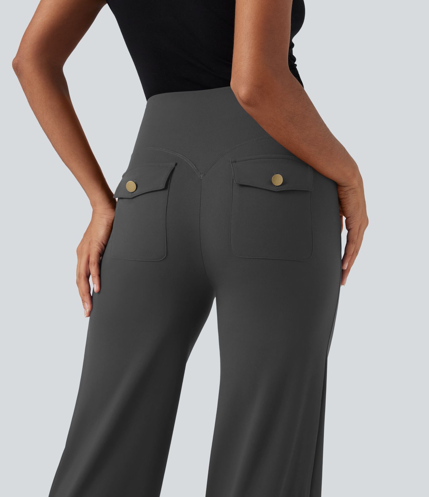 Halara UltraSculpt™ High Waisted Tummy Control Straight Leg Work Pants with Pockets