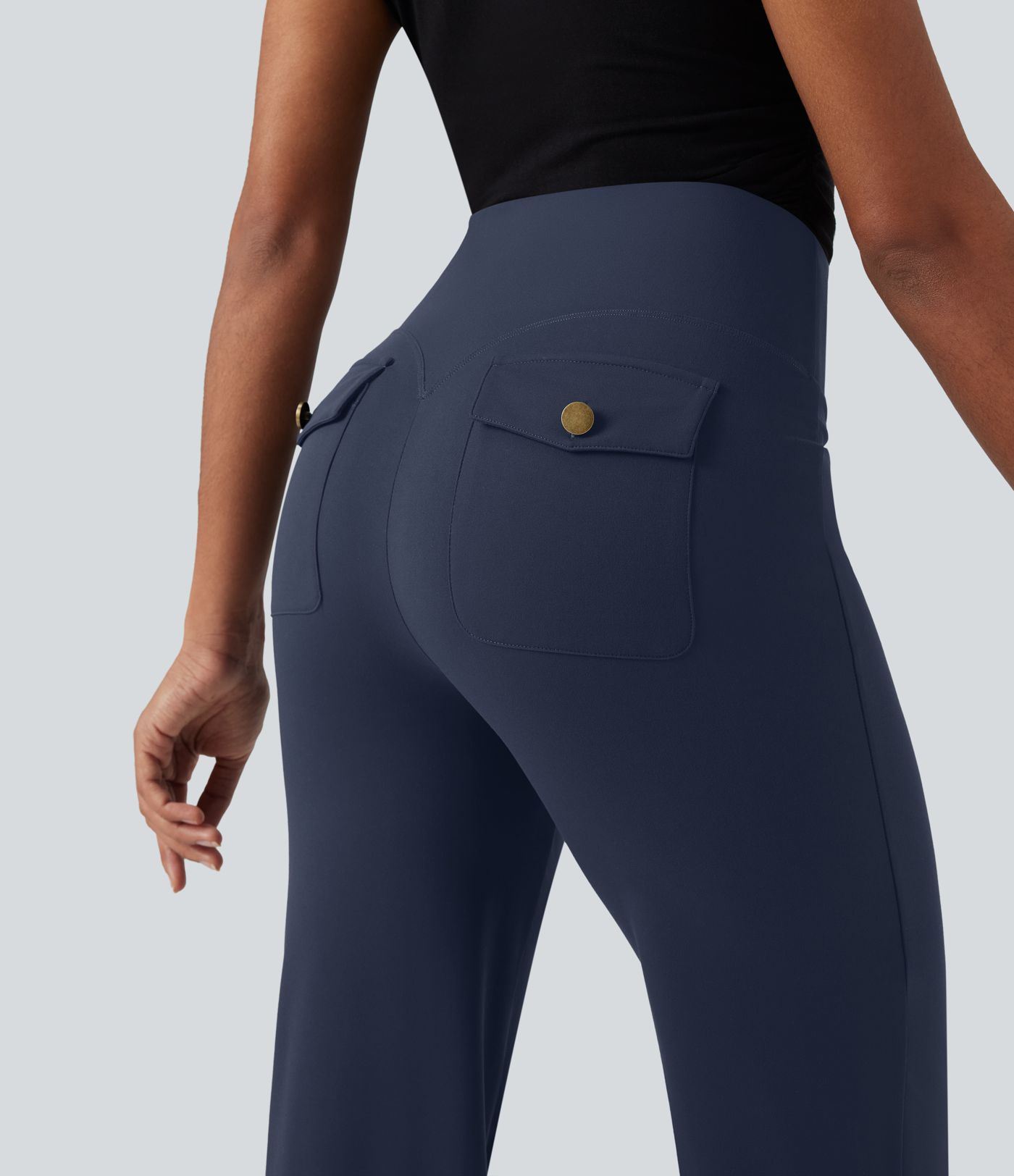 Halara UltraSculpt™ High Waisted Tummy Control Straight Leg Work Pants with Pockets