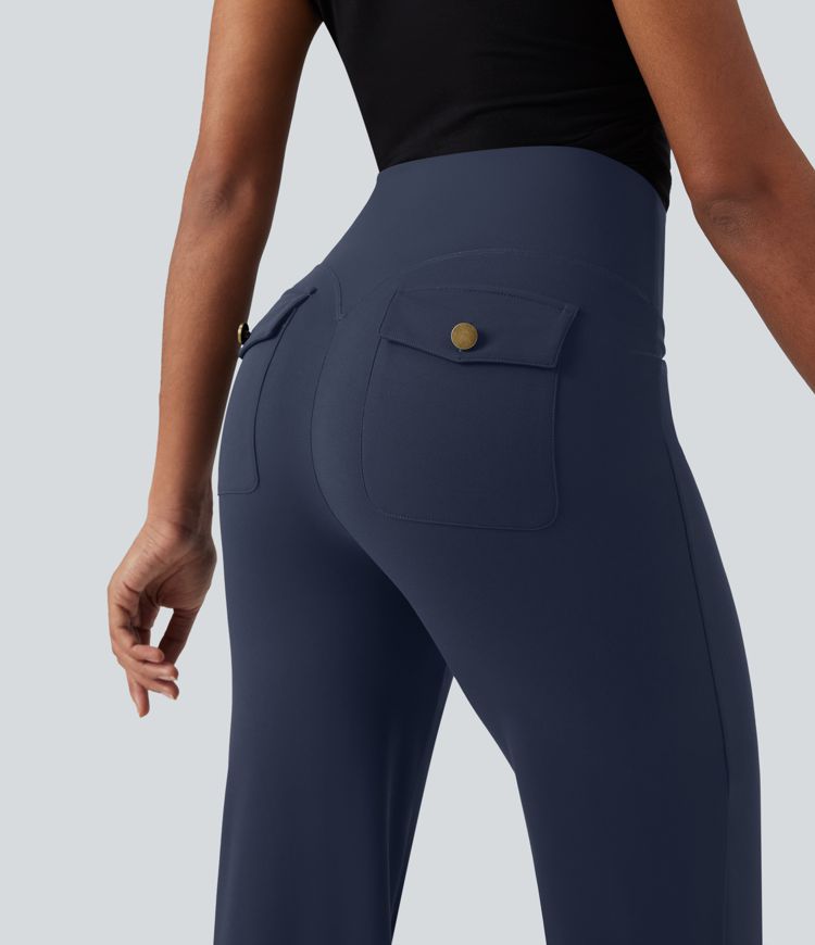 Halara UltraSculpt™ High Waisted Tummy Control Straight Leg Work Pants with Pockets