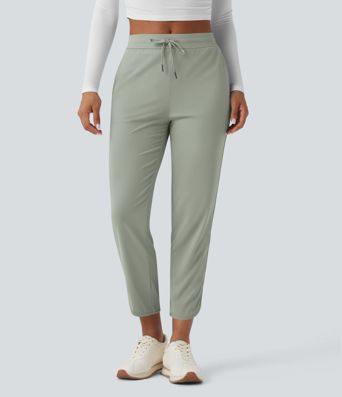 Golf-Hose mit mittelhohem Bund, Seitentaschen und schmal zulaufendem Bein - schnelltrocknend, UPF40+