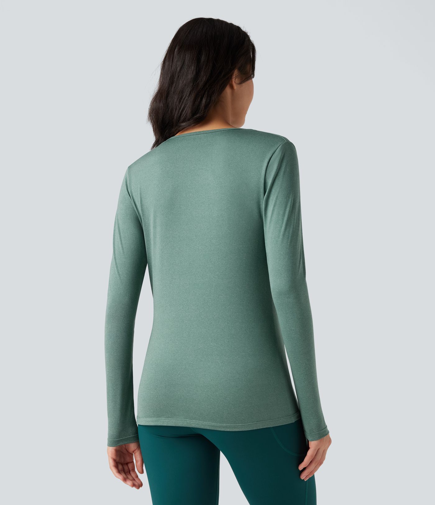 Cowl Neck Long Sleeve Running Sports Top