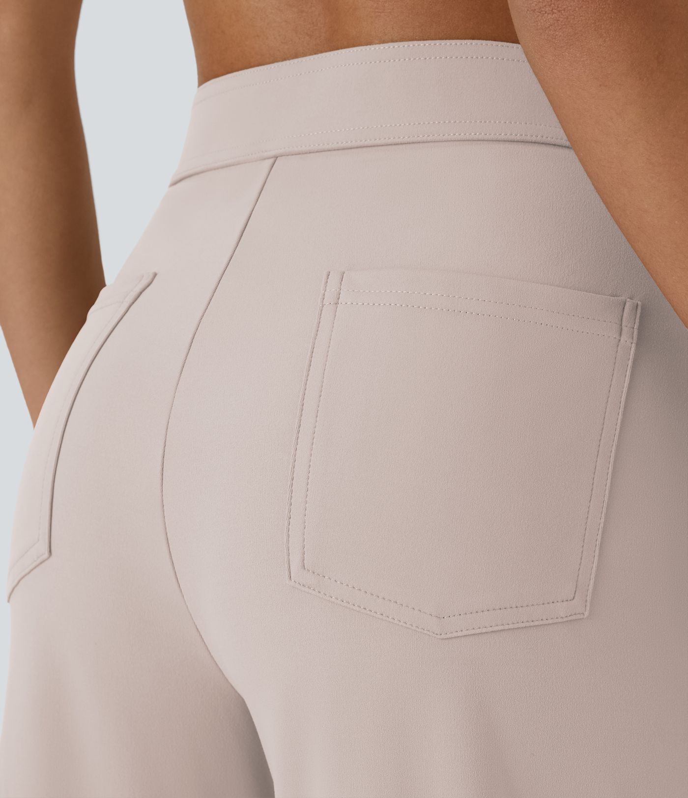 Pantalon coupe droite taille haute DayStretch avec poches