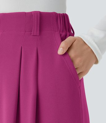 Halara Flex™ High Waisted Pocket Wide Leg Waffle Work Pants