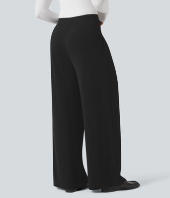 Halara Flex™ High Waisted Waffle Work Baggy Pants with Pockets