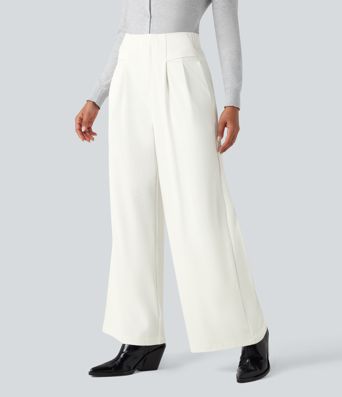 Halara Flex™ High Waisted Waffle Work Baggy Pants with Pockets
