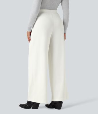 Halara Flex™ High Waisted Waffle Work Baggy Pants with Pockets
