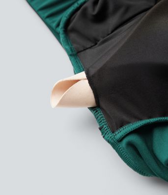 Square Neck Long Sleeve Work Jumpsuit with Pockets-Easy Peezy Edition