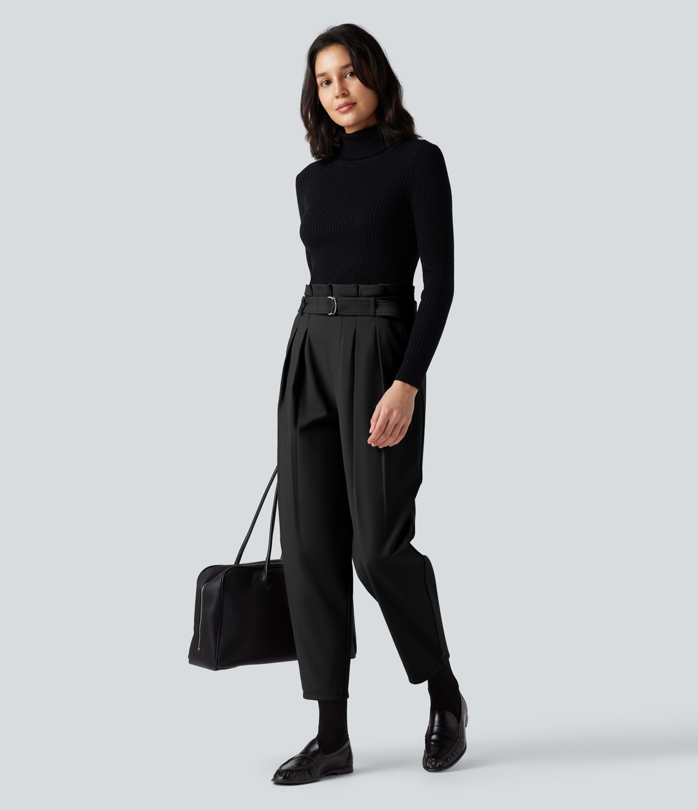 Softlyzero™ Plush - Thermo-Stoffhose mit superhohem Bund, Seitentaschen und Gürtel