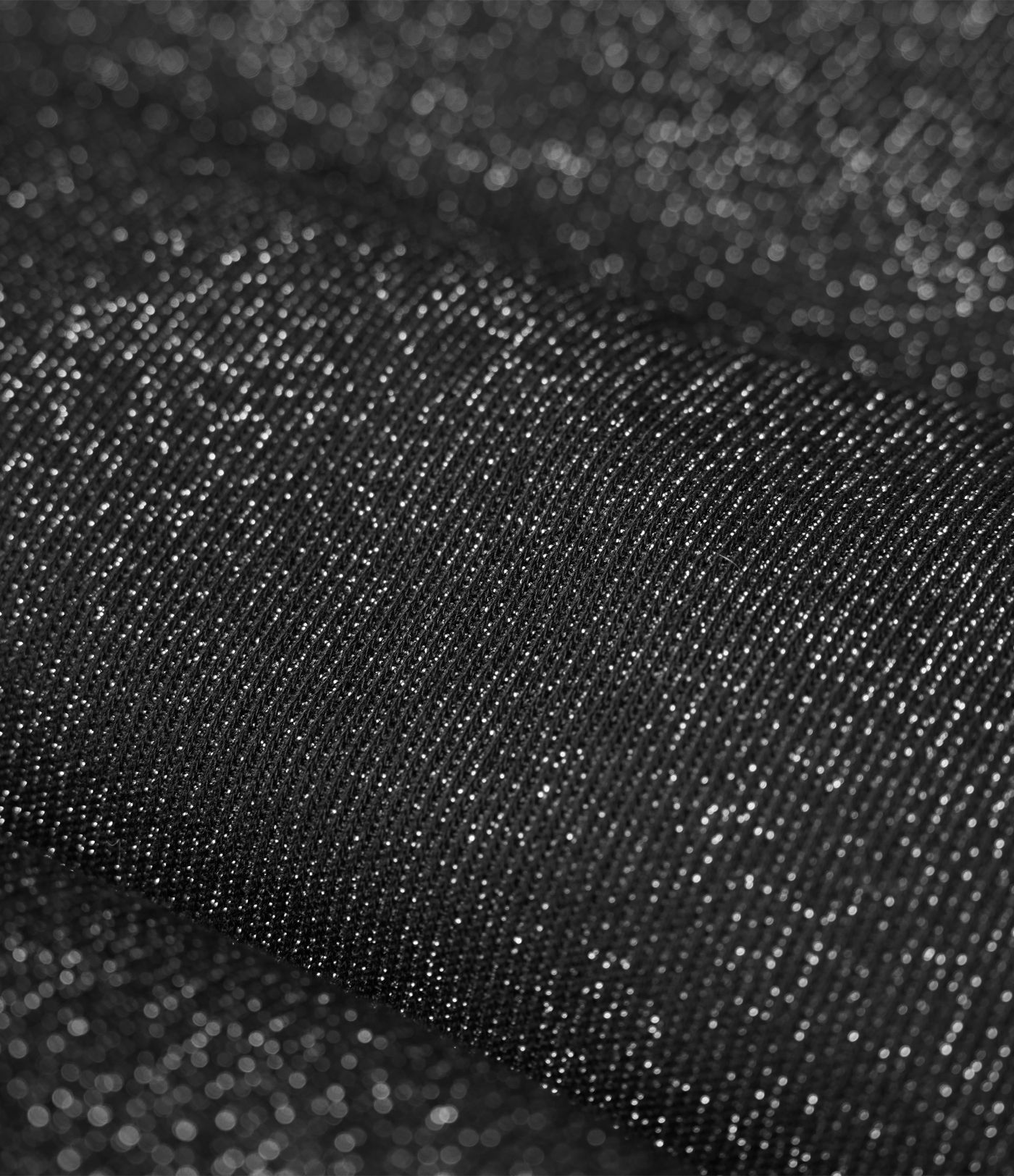 Puffer jacket with a high collar, sparkle effect, and pockets