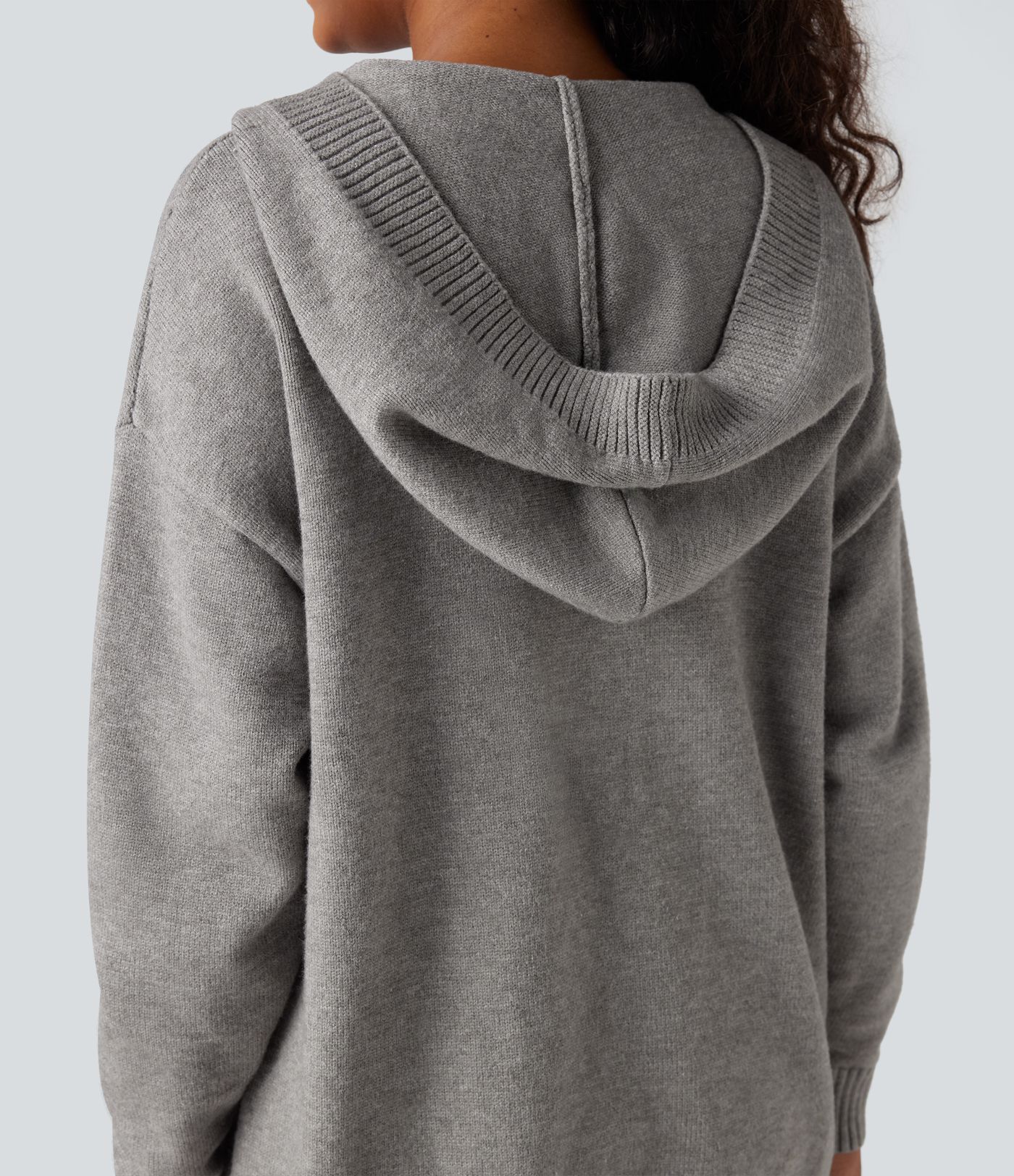 Hooded Button Fly Casual Cardigan with Pockets