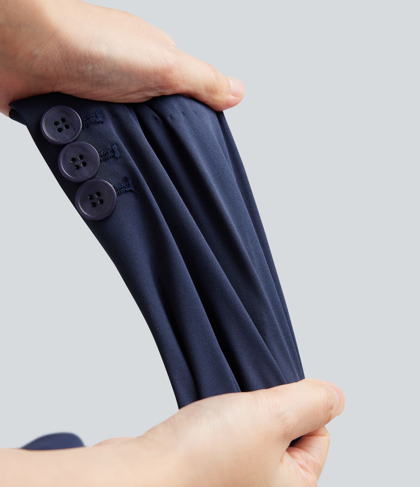 Kreukbestendige, slim-fit werkblazer met lange mouwen, revers met inkeping en zakken.