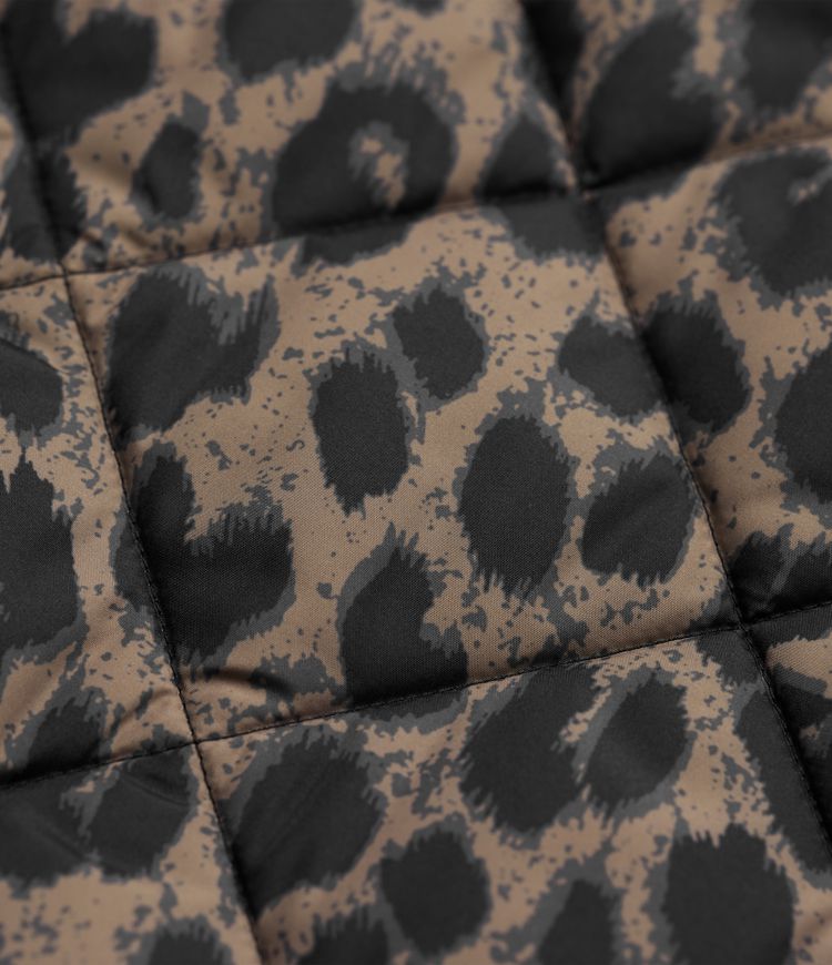 Doudoune réversible déperlante ourlet arrondi manches longues avec poches