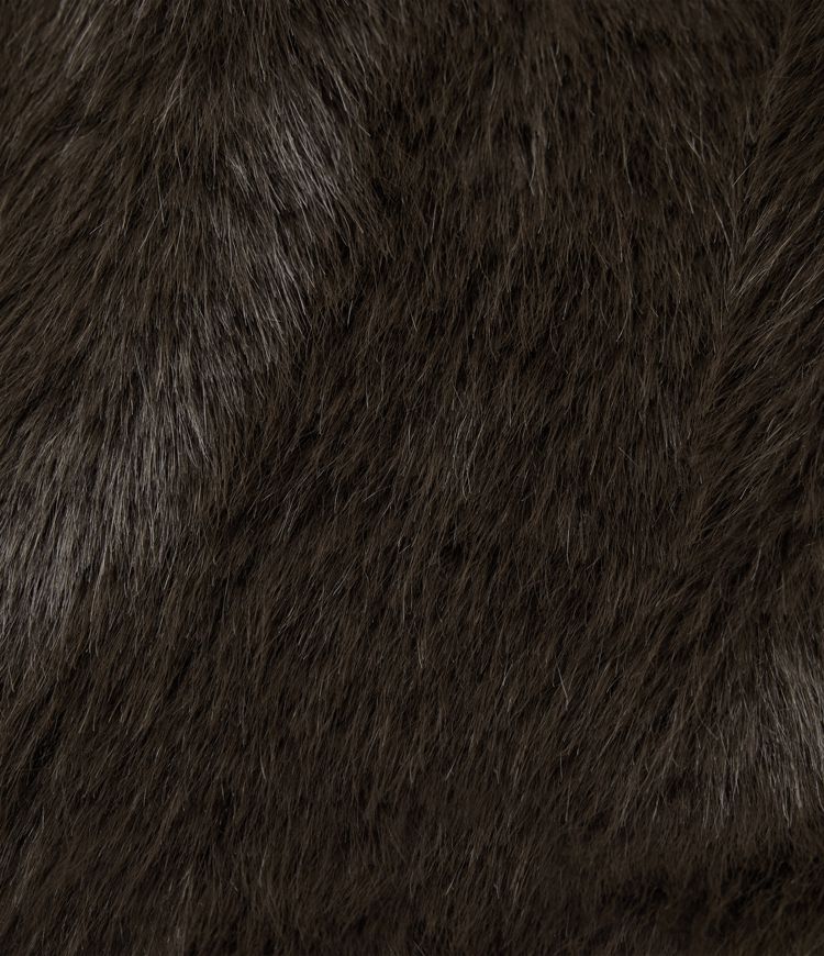 Lapel Long Sleeve Casual Faux Fur Coat with Pockets