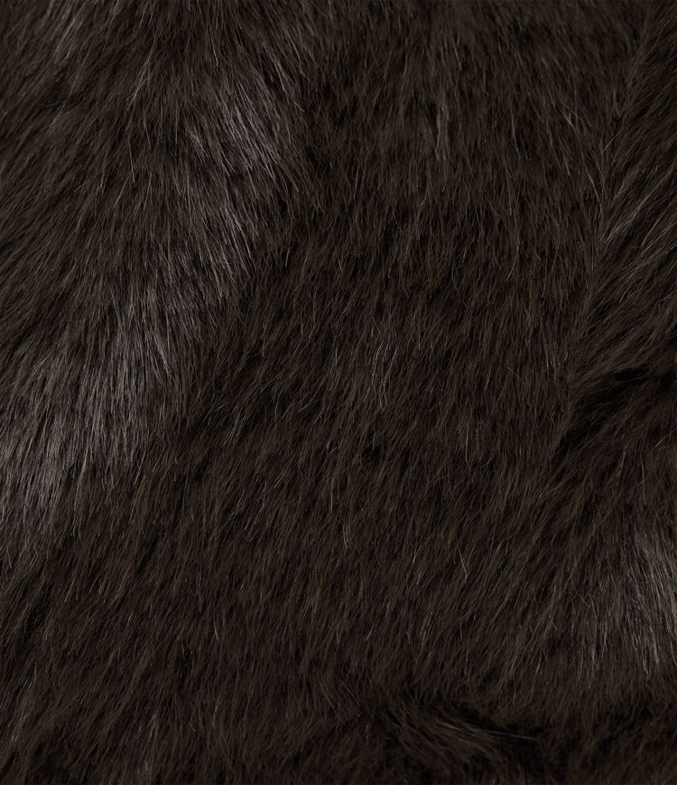 Long Sleeve Casual Faux Fur Coat with Pockets