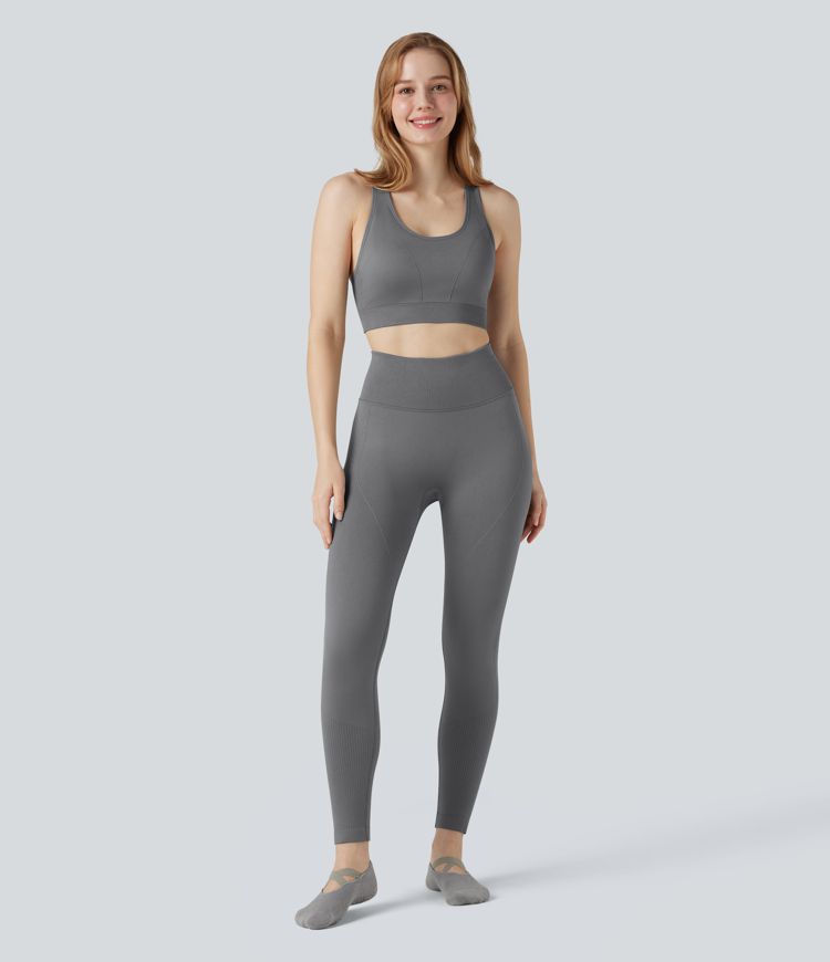 OneForm Seamless Flow Racerback Yoga Sports Bra