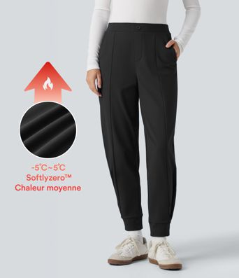 Jogging tailleur thermique SoftlyZero™ Plush taille mi-haute avec poches
