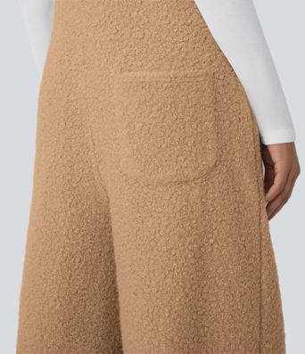 Pockets Casual Teddy Overalls