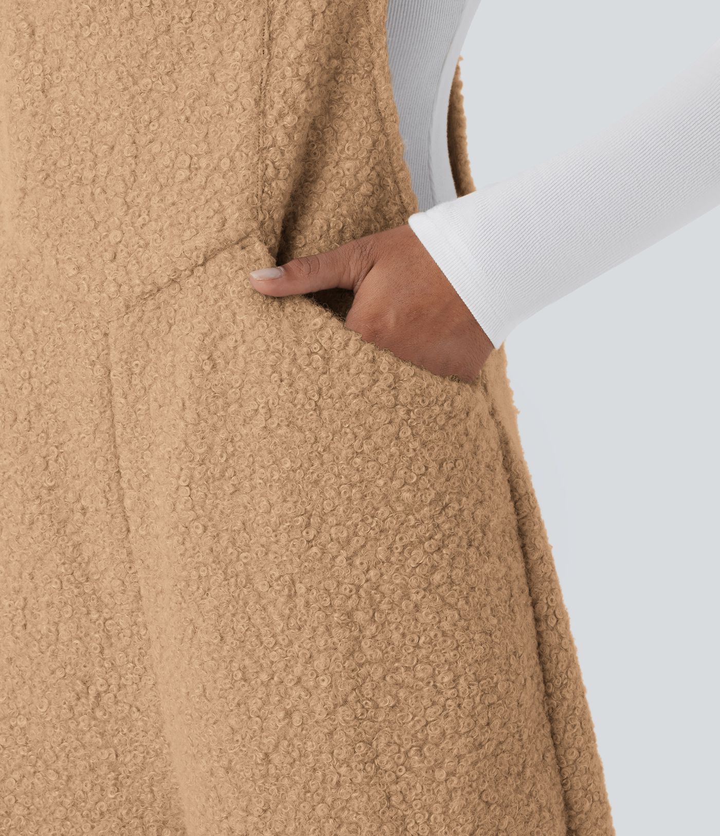 Pockets Casual Teddy Overalls