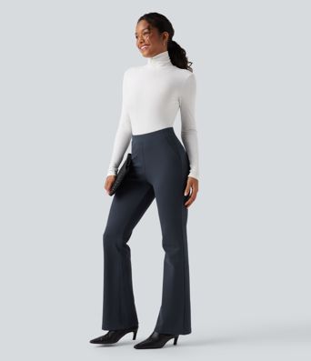 Halara Flex™ Wear-Resistant Mid Rise Ponte Roma Work Bootcut Pants