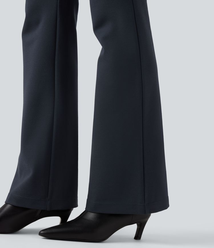 Halara Flex™ Wear-Resistant Mid Rise Ponte Roma Work Bootcut Pants