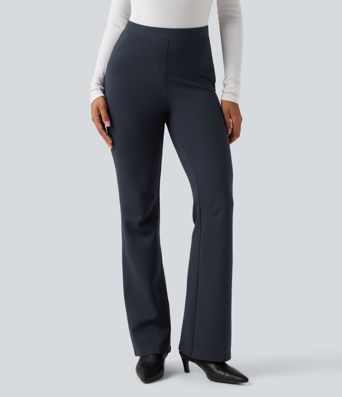 Halara Flex™ Wear-Resistant Mid Rise Ponte Roma Work Bootcut Pants