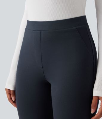 Halara Flex™ Wear-Resistant Mid Rise Ponte Roma Work Bootcut Pants