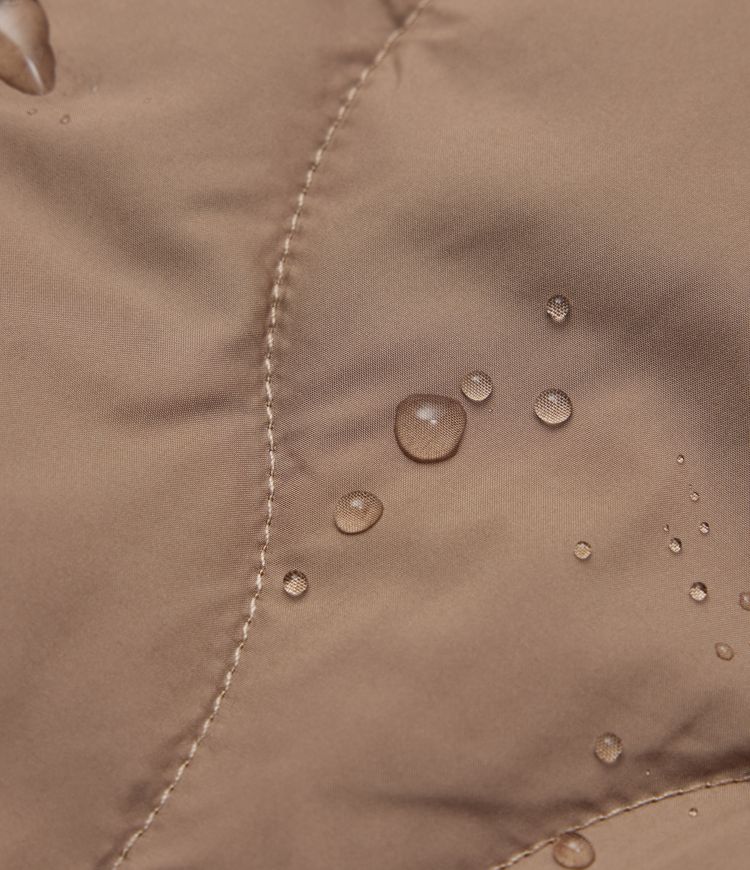 Gilet matelassé décontracté col montant déperlant avec cordon de serrage et poches