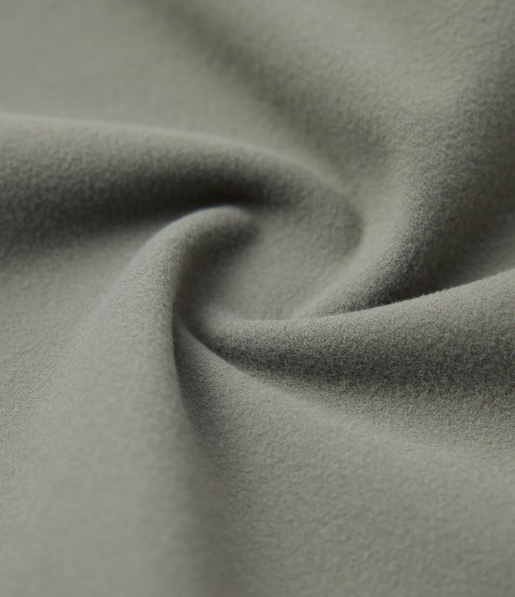 Fleece-yoga- og treningstopp med stående krage, halv glidelås, lange ermer og tommelhull