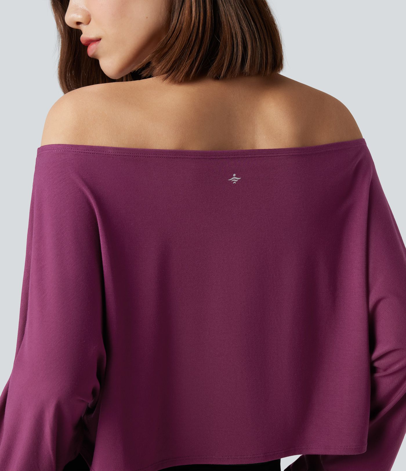 Long Sleeve Thumb Hole Cropped Workout Sports Top