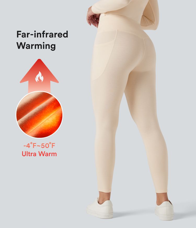 Legging chauffant taille haute Halara HeatCore avec poches