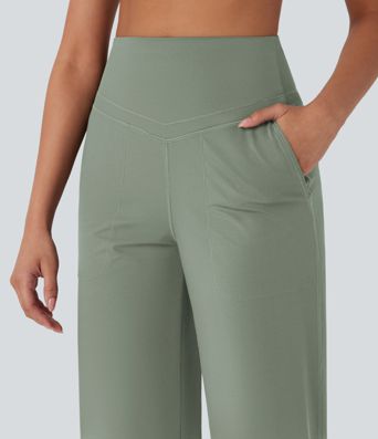 Halara UltraSculpt™ High Waisted Tummy Control Straight Leg Yoga Pants with Pockets