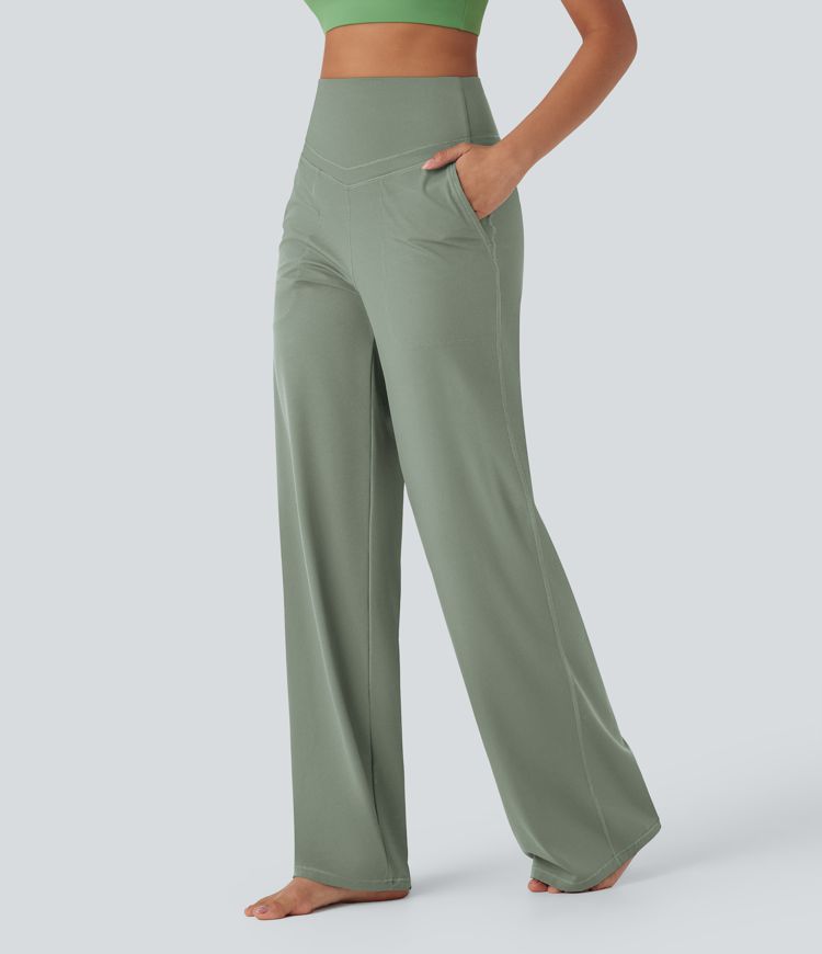 Halara UltraSculpt™ High Waisted Tummy Control Straight Leg Yoga Pants with Pockets