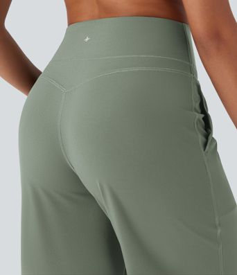 Halara UltraSculpt™ High Waisted Tummy Control Straight Leg Yoga Pants with Pockets