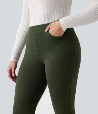 Verschleißfeste, mittelhohe Ponte Roma-Arbeitshosen mit schmalem Schnitt und Taschen