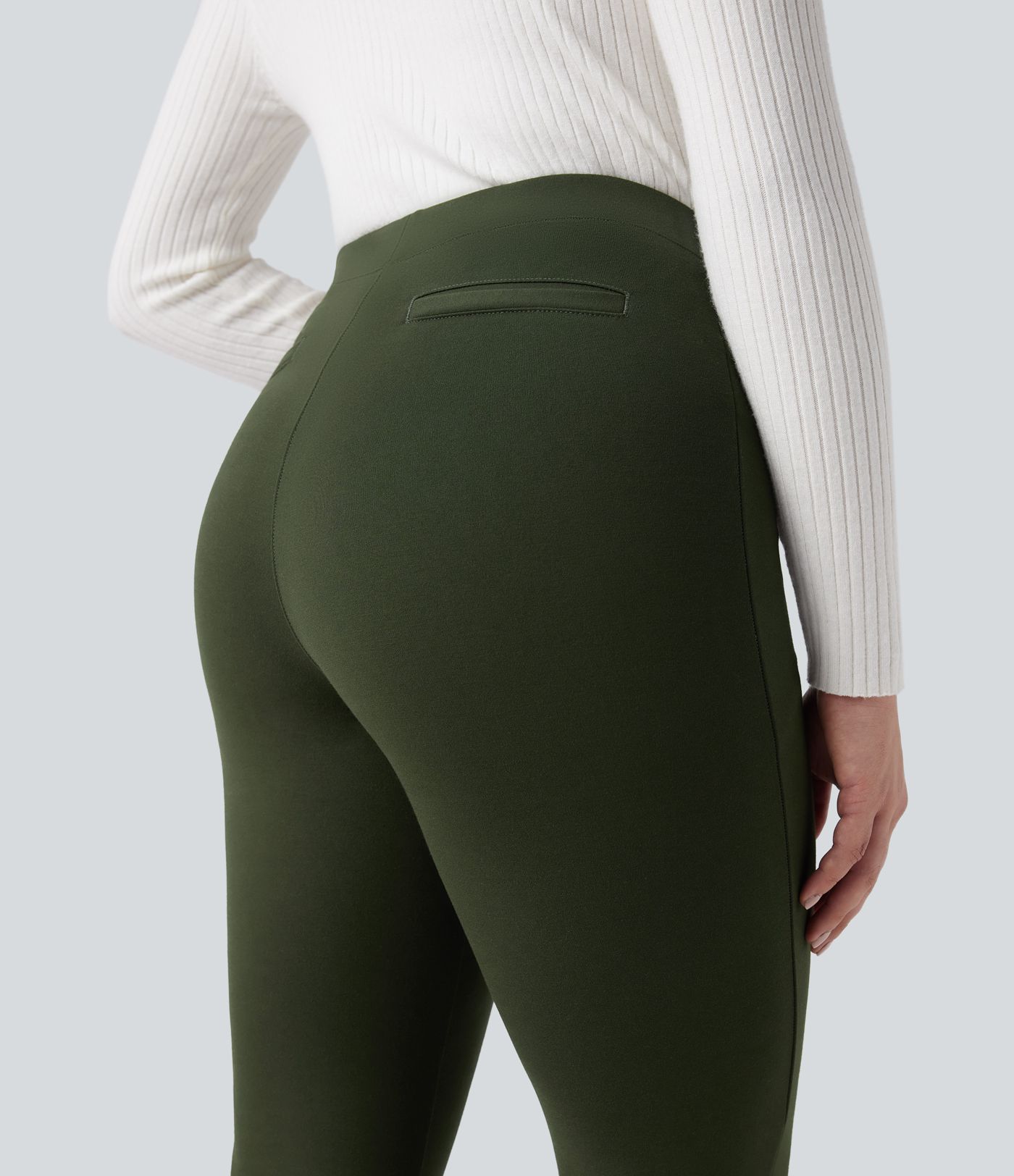 Verschleißfeste, mittelhohe Ponte Roma-Arbeitshosen mit schmalem Schnitt und Taschen