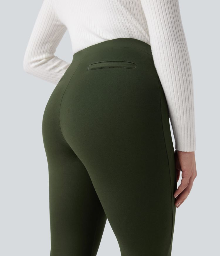 Verschleißfeste, mittelhohe Ponte Roma-Arbeitshosen mit schmalem Schnitt und Taschen