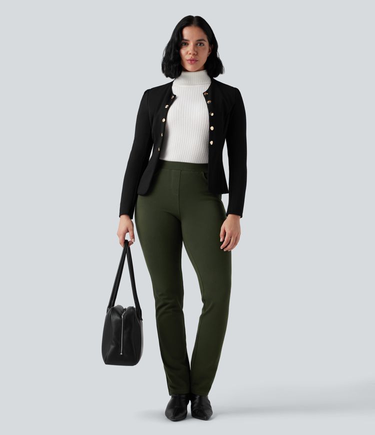 Verschleißfeste, mittelhohe Ponte Roma-Arbeitshosen mit schmalem Schnitt und Taschen