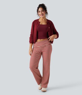 Crimson Cream Stripe