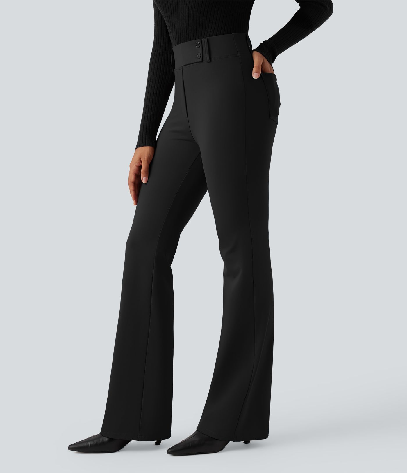Halara Flex™ DayStretch High Waisted Flare Work Pants with Pockets