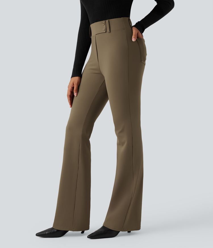 Halara Flex™ DayStretch High Waisted Flare Work Pants with Pockets