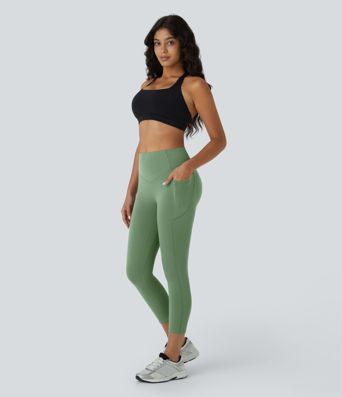 Halara UltraSculpt™ High Waisted Scrunch Butt Lifting Tummy Control Pocket Shaping Capri Training Leggings