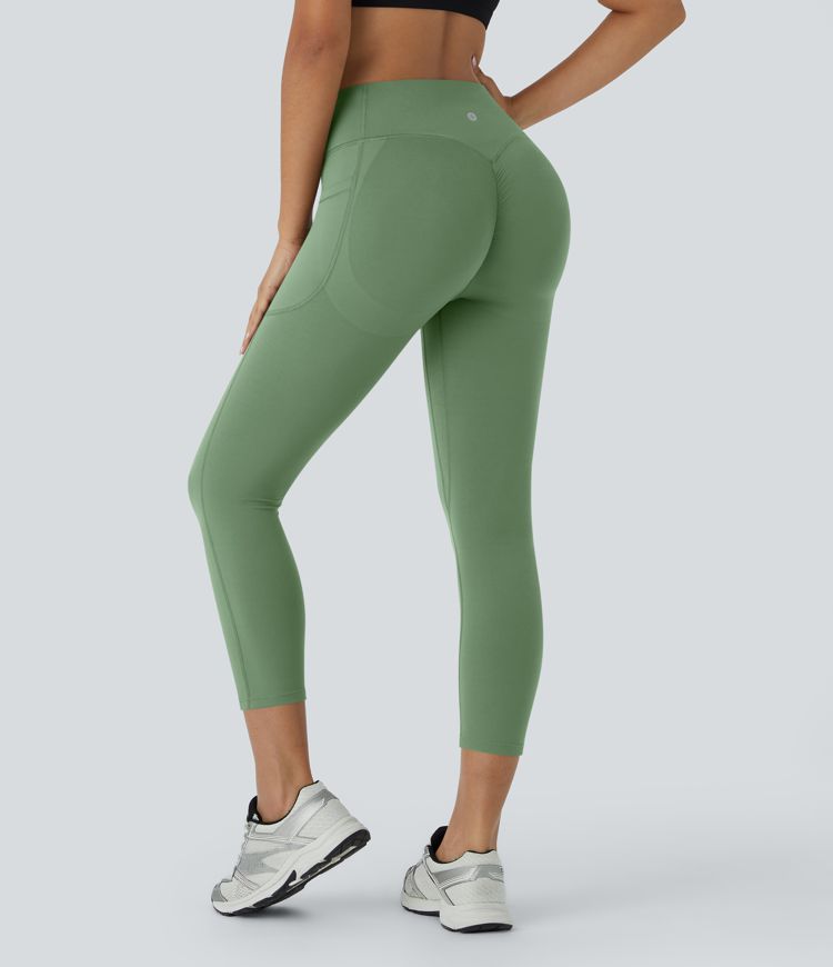 Halara UltraSculpt™ High Waisted Scrunch Butt Lifting Tummy Control Pocket Shaping Capri Training Leggings