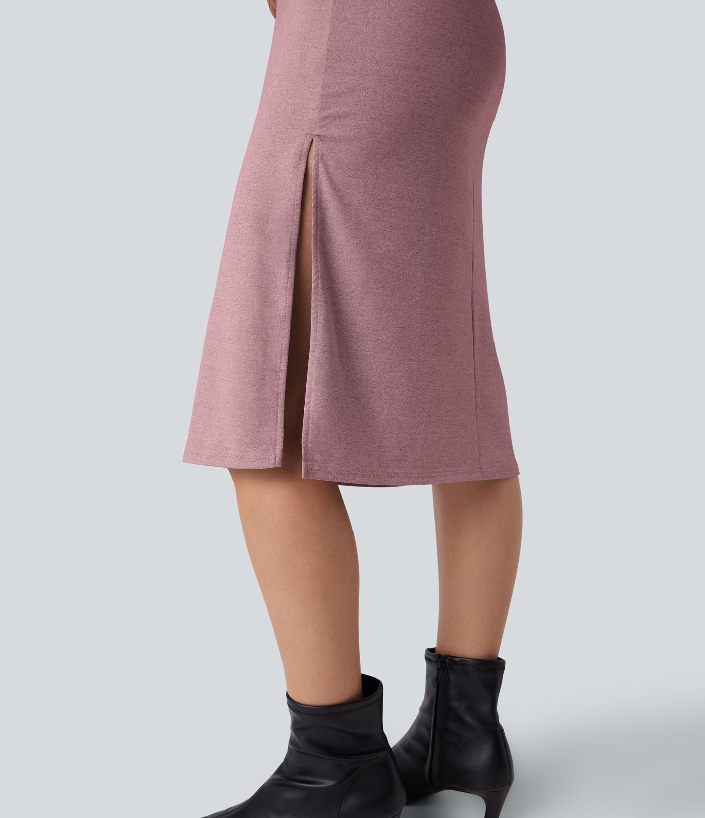 Short Sleeve Ruched Bodycon Women Long Midi Work Dress